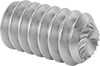 Serrated-Locking Stainless Steel Cup-Tip Set Screws