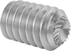 Serrated-Locking Stainless Steel Cup-Tip Set Screws