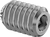 Serrated-Locking Stainless Steel Cup-Tip Set Screws