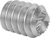Serrated-Locking Stainless Steel Cup-Tip Set Screws