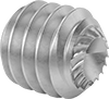 Serrated-Locking Stainless Steel Cup-Tip Set Screws