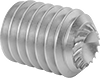 Serrated-Locking Stainless Steel Cup-Tip Set Screws