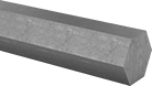 Image of Product. Front orientation. Stainless Steel. Weldable 321 Stainless Steel Hex Bars.