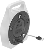 Image of Product. Front orientation. Extension Cord Reels. Light Duty Manual-Wind Extension Cord Reels .
