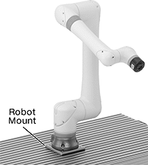 Image of ProductInUse. Front orientation. Contains Annotated. Robot Mounts. Robot Mounts for T-Slotted Framing.