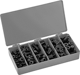 Image of Product. Front orientation. Rivet Nuts. Rubber-Coated Rivet Nut Assortments.