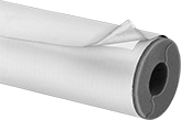 Image of Product. Front orientation. Pipe Insulation. Lightweight Melamine Foam Pipe Insulation, Slit Tubes.