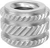 Any-Orientation Heat-Set Threaded Inserts for Plastic