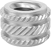 Any-Orientation Heat-Set Threaded Inserts for Plastic