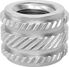 Any-Orientation Heat-Set Threaded Inserts for Plastic