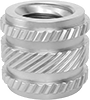 Any-Orientation Heat-Set Threaded Inserts for Plastic
