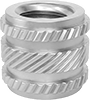 Any-Orientation Heat-Set Threaded Inserts for Plastic