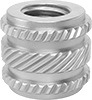 Any-Orientation Heat-Set Threaded Inserts for Plastic