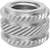Any-Orientation Heat-Set Threaded Inserts for Plastic