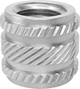 Any-Orientation Heat-Set Threaded Inserts for Plastic