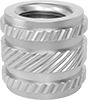 Any-Orientation Heat-Set Threaded Inserts for Plastic