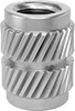 Any-Orientation Heat-Set Threaded Inserts for Plastic