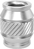Any-Orientation Heat-Set Threaded Inserts for Plastic