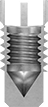 Image of Product. Shown In Cross Section. Side1 orientation. Threaded Inserts. Closed-End Key-Locking Threaded Inserts for Soft Metal.
