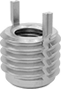 Key-Locking Threaded Inserts for Soft Metal