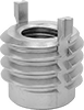 Key-Locking Threaded Inserts for Soft Metal