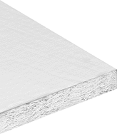 Image of Product. Front orientation. Thermal Insulation Sheets. Rigid Fiberglass Thermal Insulation Sheets for Ducts, Kraft Paper Facing.