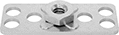 Image of Product. Bottom orientation. Adhesive-Mount Nuts. Stainless Steel Narrow-Base Adhesive-Ready Nuts.