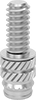 Tapered Male Heat-Set Threaded Inserts for Plastic