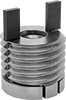 Self-Aligning Key-Locking Threaded Inserts for Soft Metal