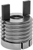 Self-Aligning Key-Locking Threaded Inserts for Soft Metal