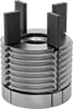 Self-Aligning Key-Locking Threaded Inserts for Soft Metal