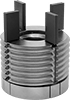 Self-Aligning Key-Locking Threaded Inserts for Soft Metal