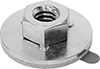 Image of Product. Bottom orientation. Adhesive-Mount Nuts. Stainless Steel Adhesive-Back Nuts.