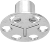 Stainless Steel Closed-End Adhesive-Ready Nuts