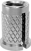 Image of Product. Bottom orientation. Threaded Inserts. Screw-to-Expand Press-In Threaded Inserts For Through Holes in Plastic.