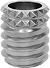 Swage-Locking Threaded Inserts