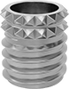 Swage-Locking Threaded Inserts