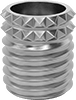 Swage-Locking Threaded Inserts