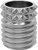 Swage-Locking Threaded Inserts