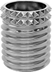 Image of Product. Bottom orientation. Threaded Inserts. Swage-Locking Threaded Inserts.
