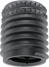Image of Product. Bottom orientation. Alloy Steel Thin-Wall Swage-Locking Insert, 10-32 Thread Size.