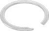 Spiral External Retaining Rings