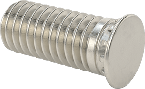 Image of Product. Back orientation. Press-Fit Studs, 18-8 Stainless Steel, M6 x 1 mm Thread, 15 mm Long, PEM® Fhs-M6-15.