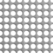 Image of Product. Front orientation. Perforated Sheets. Stainless Steel Perforated Sheets, Straight Hole.