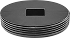 Image of Product. Front orientation. Pipe and Fittings. ABS Threaded Cleanout Plugs.