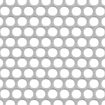 Image of Product. Front orientation. Perforated Sheets. Brass Perforated Sheets, Staggered Holes.