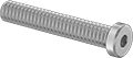 Image of Product. Front orientation. Socket Head Screws. Low-Profile Stainless Steel Socket Head Screws, Fully Threaded.