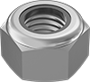 Metric 18-8 Stainless Steel Nylon-Insert Locknuts