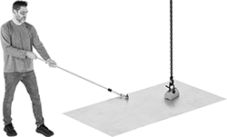 Image of ProductInUse. Front orientation. Lifting Magnets. Magnetic Load Positioning Poles.