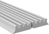 Water- and Weather-Resistant Foam Rubber Surface-Mount Edge Seals